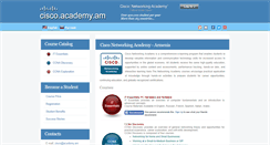 Desktop Screenshot of cisco.academy.am